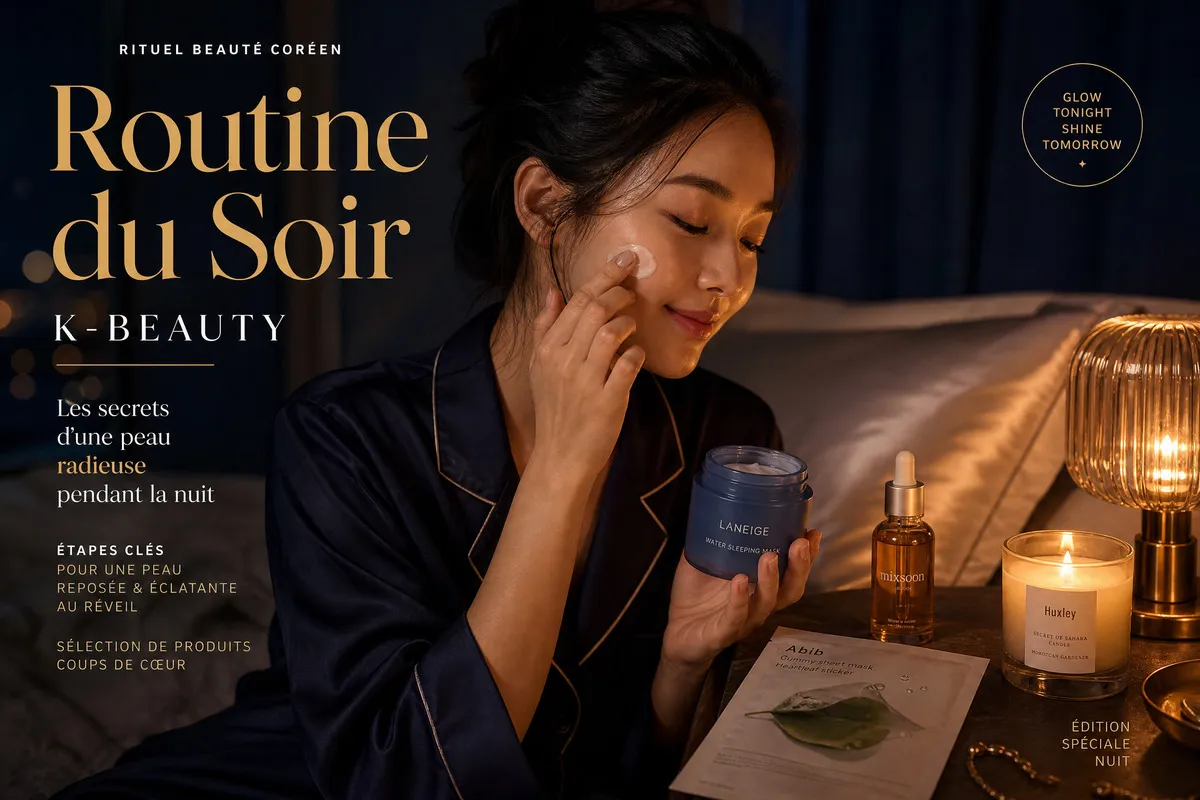 Routine K-Beauty du Soir : Les 5 Étapes pour Réparer et Régénérer Votre Peau la Nuit