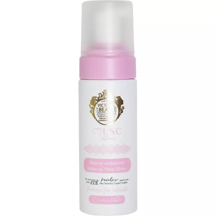 Musc Intime — Mousse nettoyante intime — Musc Blanc (L’Irrésistible)