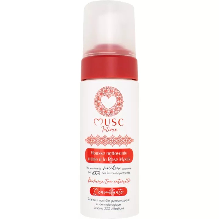 Musc Intime — Mousse nettoyante intime — Rose Mystik (L’Envoûtante)
